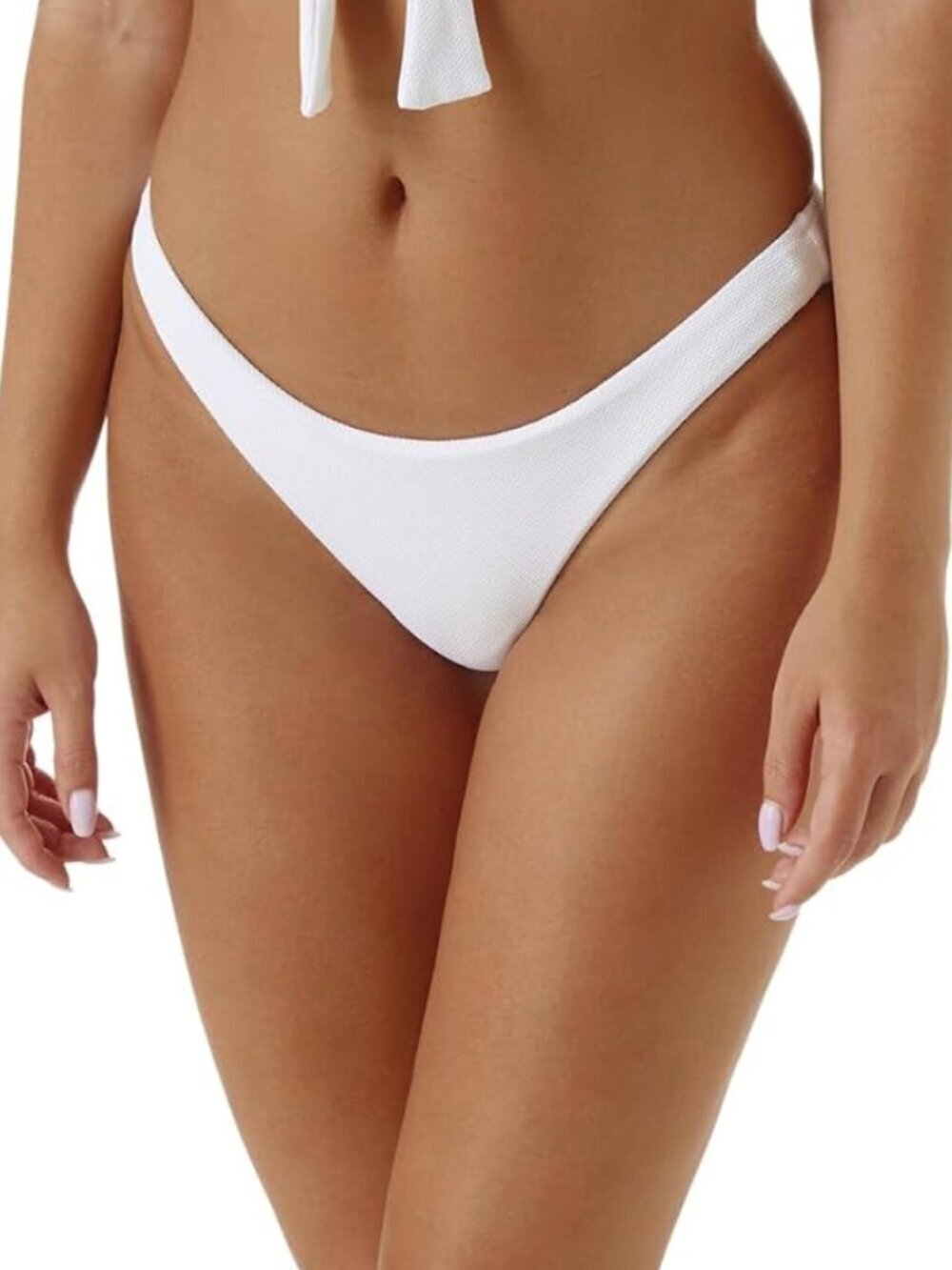 Melissa Odabash White KOH Samui Bikini Bottom Travel Summer Neutral Classic